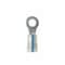Panduit Ring Terminal, #6 Stud Size, 14 AWG, 600 V, Kynar Insulated, Blue, Crimp Termination Only, 100 PK PK14-6R-C - alternate 1